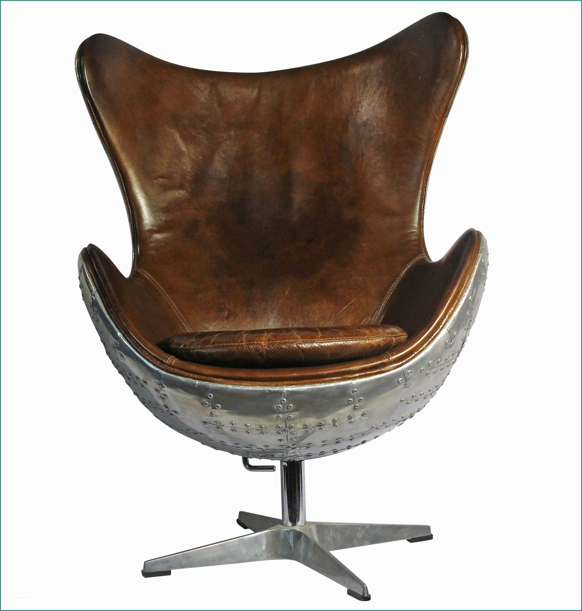 Sedie In Pelle E Fauteuil Style "jacobsen" Habitat Seating