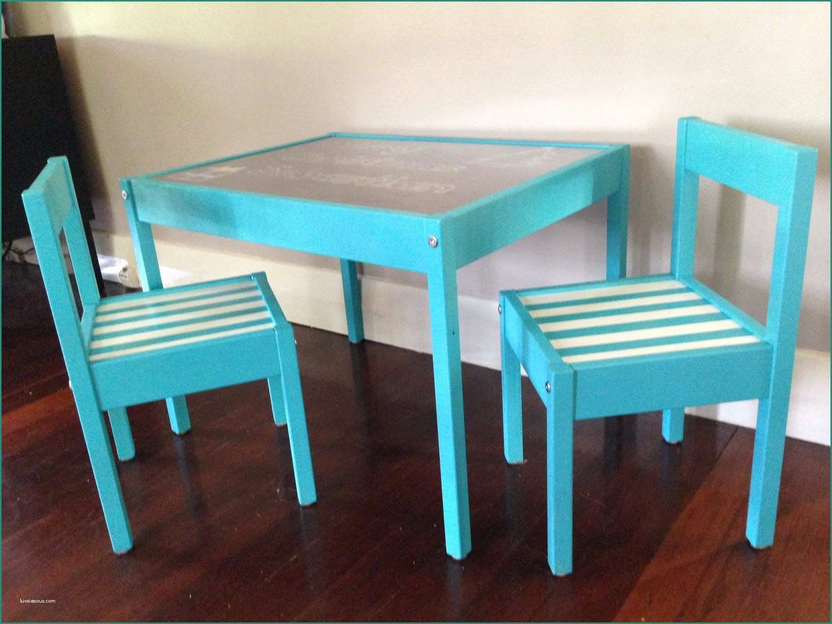 Sedie Legno Colorate E Ikea Latt Kids Table Hack All Parts Spray Painted before assembly