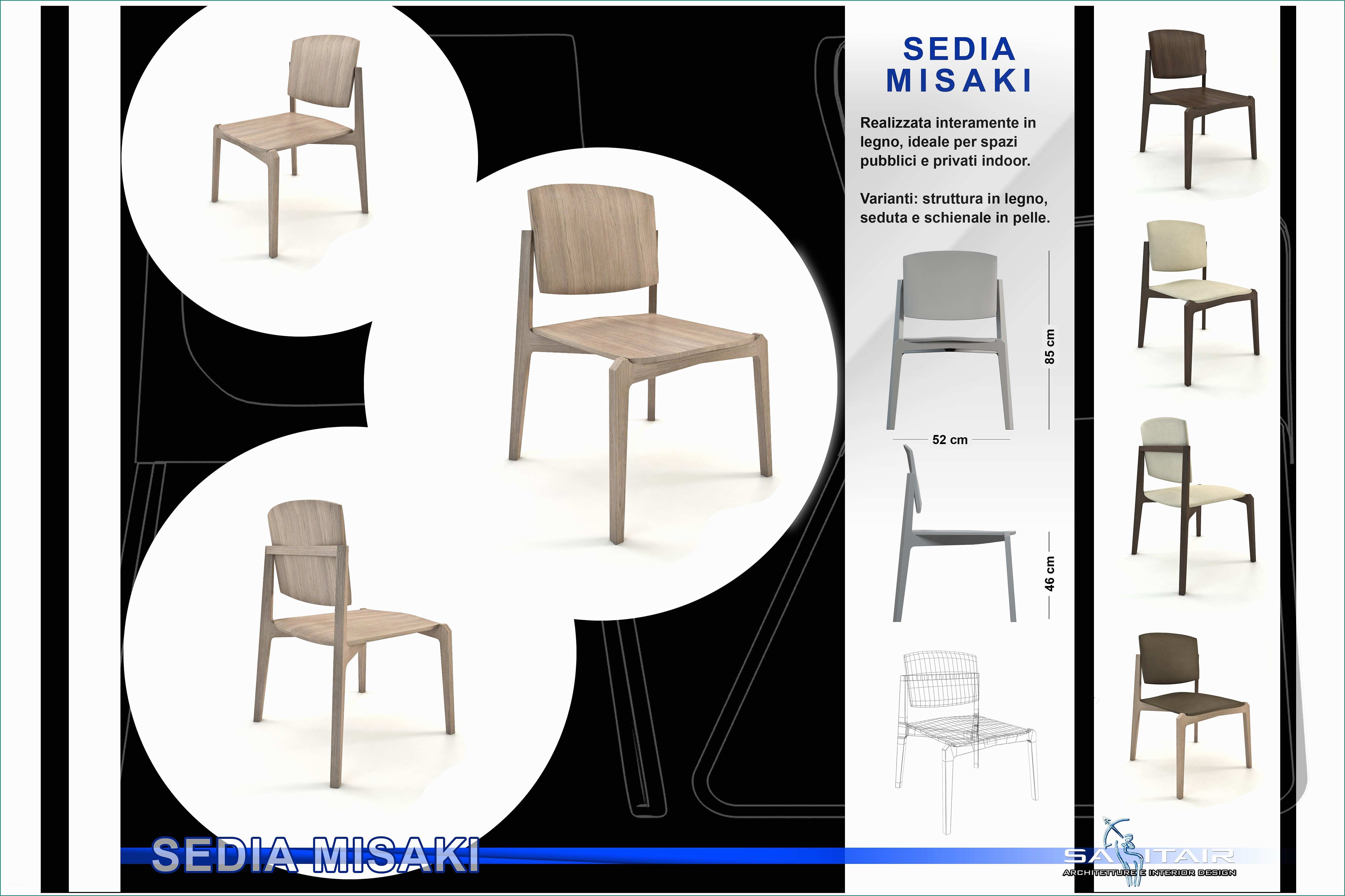 Sedie Legno Design E Studio Sagitair