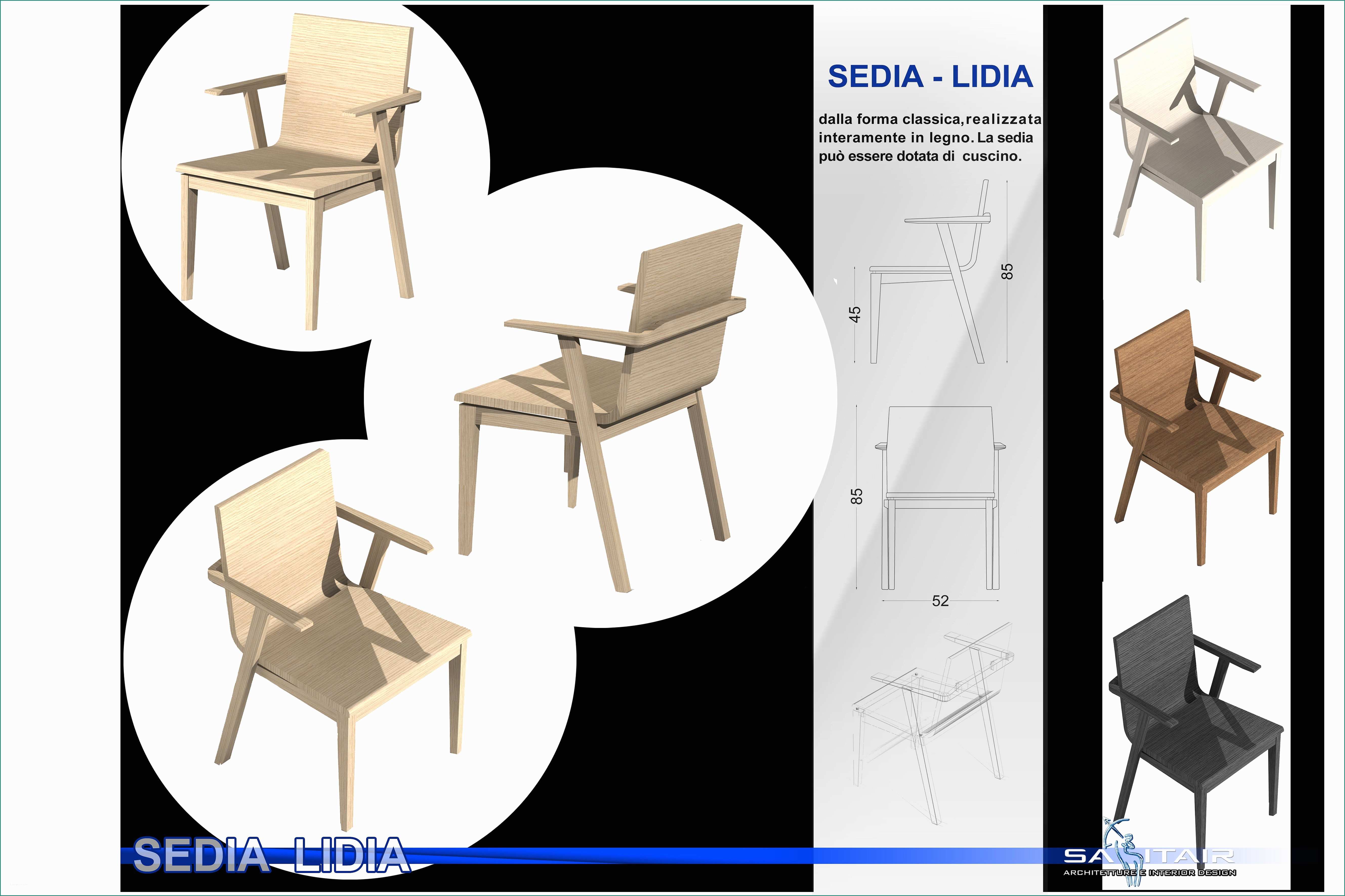 Sedie Legno Design E Studio Sagitair