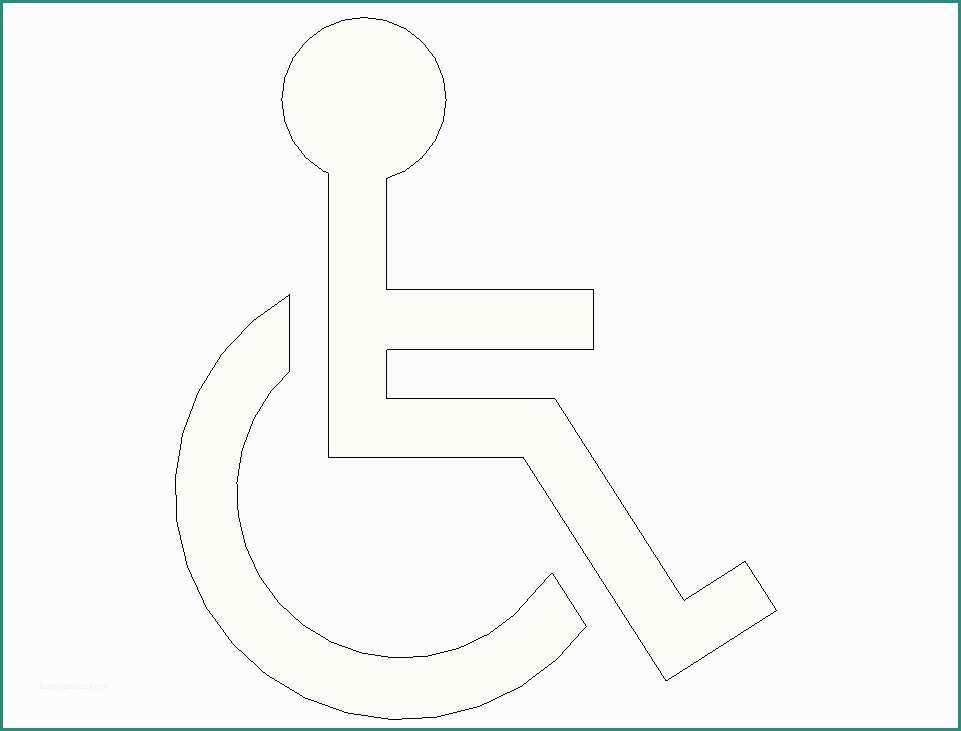 Blocchi cad e librerie Handicap Simbolo disabili