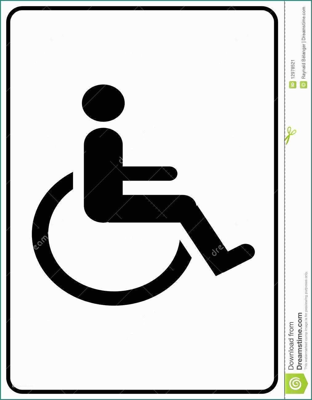 Simbolo Handicap Dwg E Handicap Symbol Stock Image Image