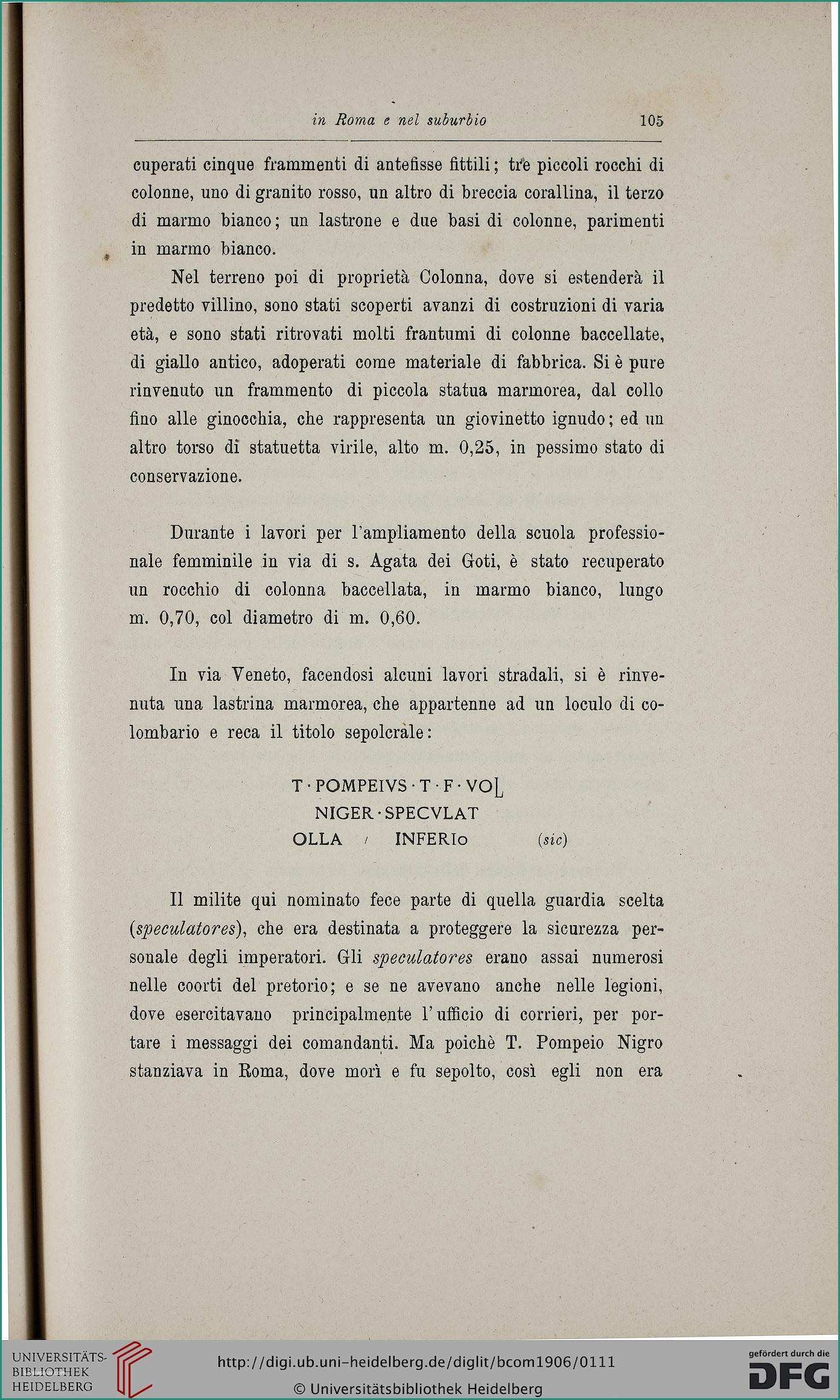 Soglie In Marmo Per Finestre Prezzi E Bullettino Della Missione Archeologica Unale Di Roma 34 1906