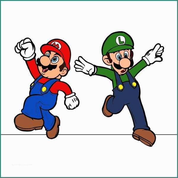Super Mario Disegni E Disegno Di Mario E Luigi A Colori Per Bambini