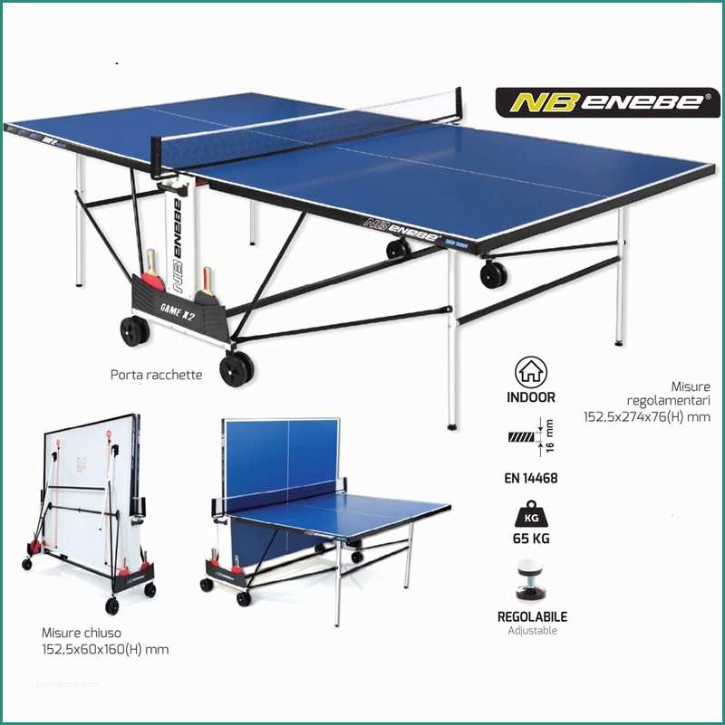 Tavolo Da Ping Pong Fai Da Te E Tavolo Ping Pong Game X2 Tennis Richiudibile Ruote Rete