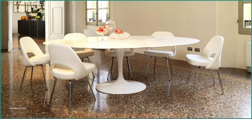 Tavolo Saarinen Knoll E Saarinen Dining Table Oval