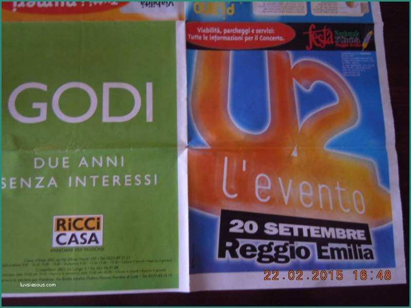 Unieuro Reggio Emilia Volantino E Volantino Concerto U2 A Reggio Emilia Festa A Reggio