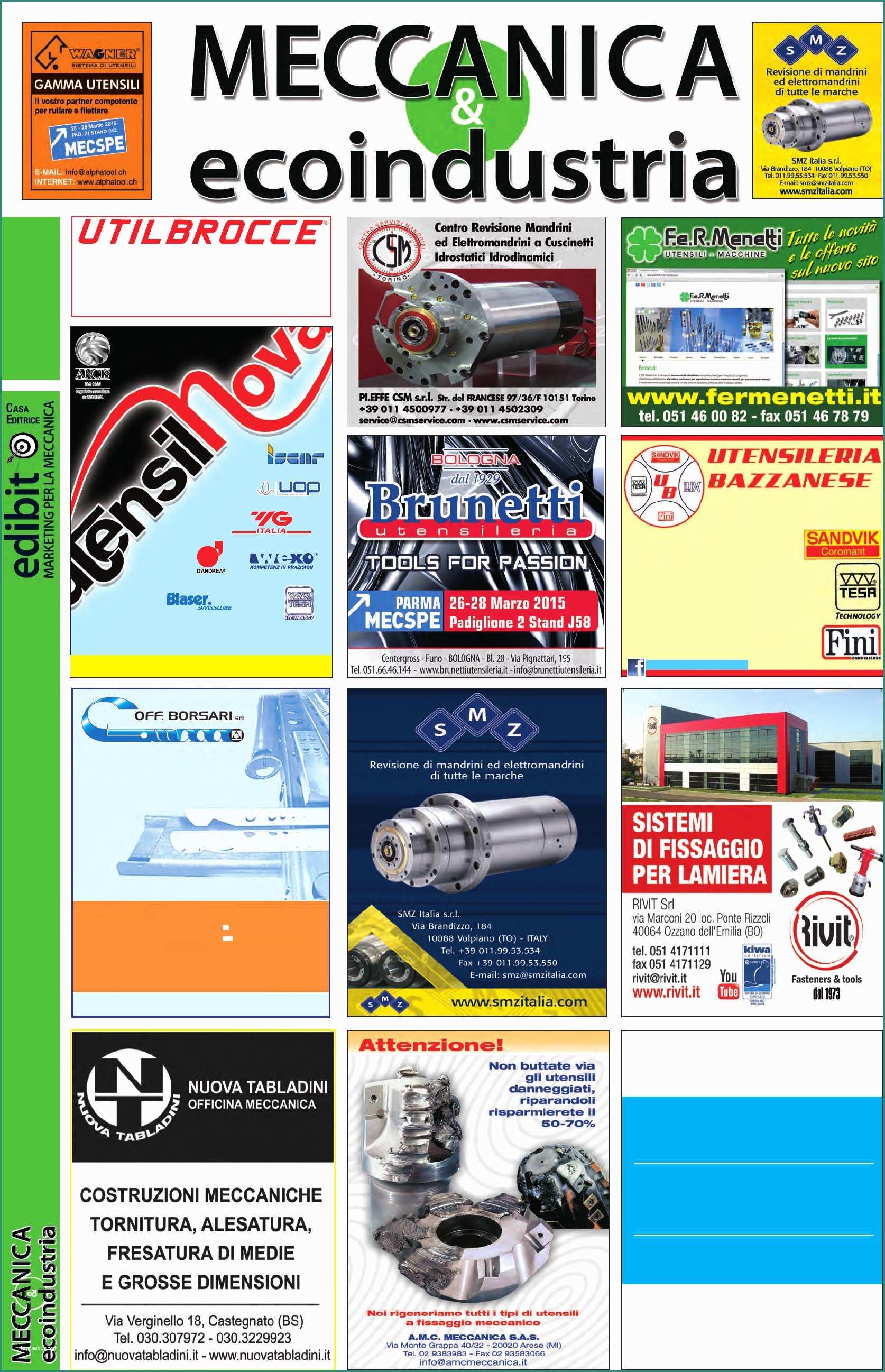 Vendo attrezzatura Officina Usata E Meccanica & Ecoindustria N°496 Marzo 2015 [pdf Document]