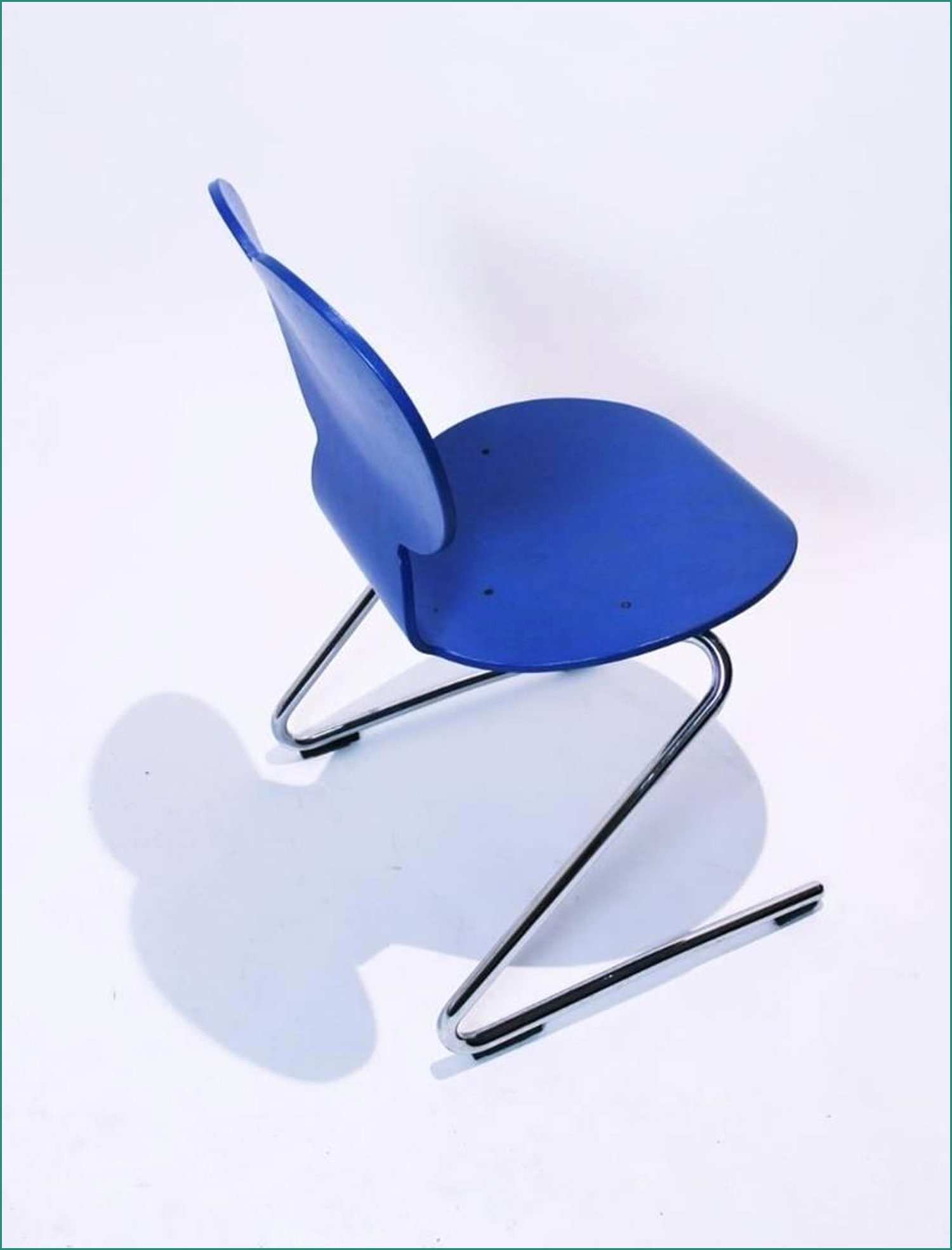 Verner Panton Chair E Pantoflex Mickey Mouse Chair In Blue by Verner Panton for Vs Möbel