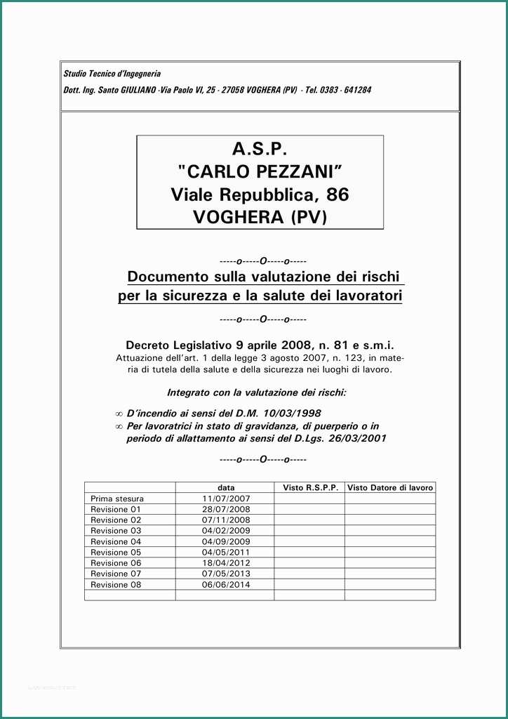 Wc Bidet Incorporato E Pezzani Dvr 6 6 2014 Firmato Azienda Servizi Alla Persona